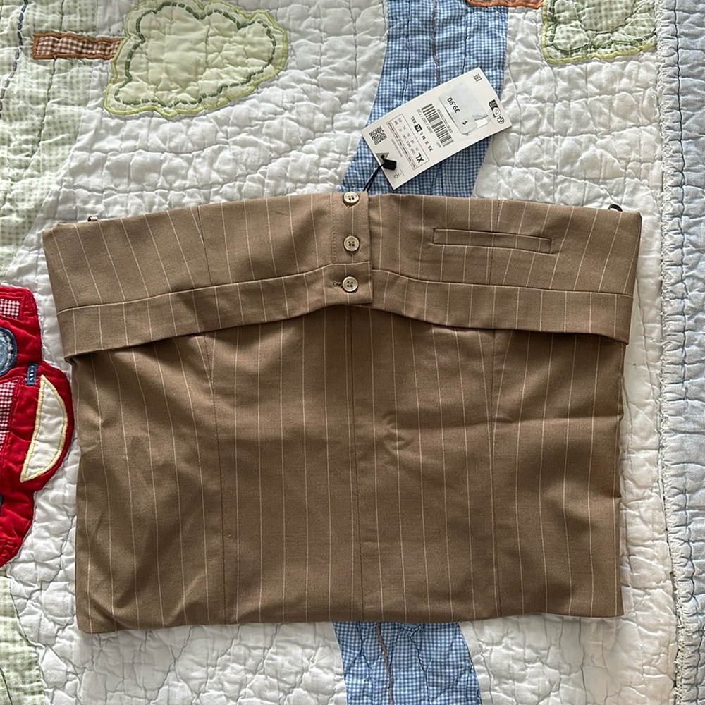 NWT Zara Blazer Crop Top